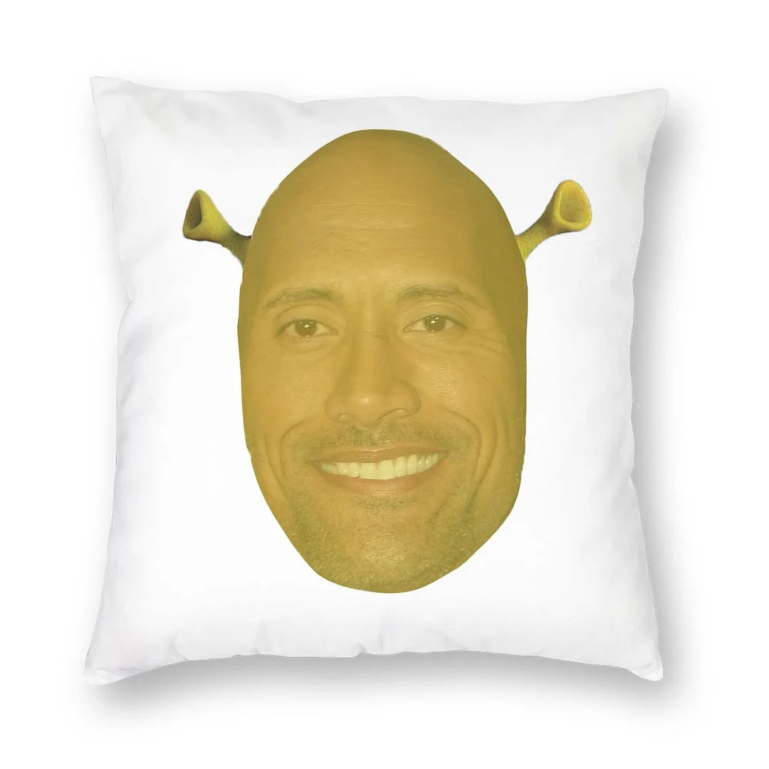 Athvotar Johnson Shrek Pillowcase Decorative Cushions for Living Room Sofa Decor Pillow Case Home Cushion Cover 45*45cm 60x60cm