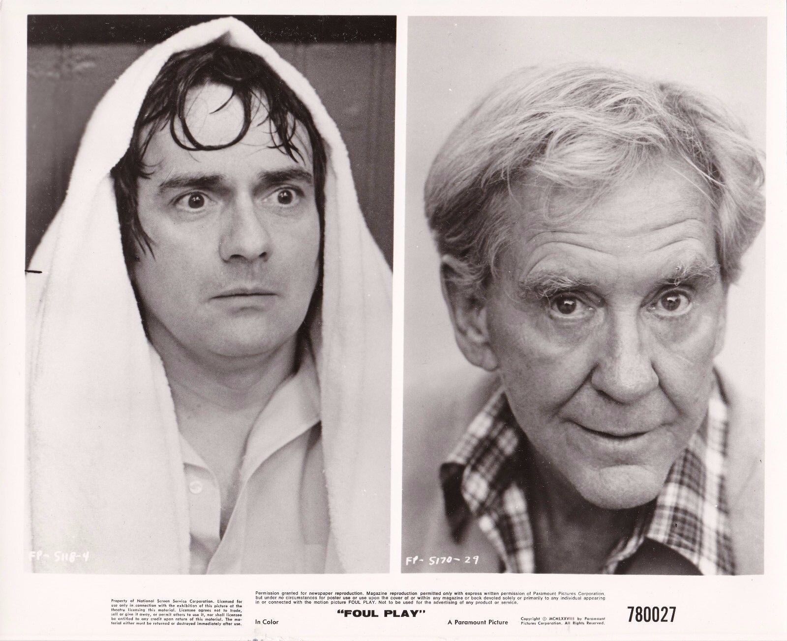 Vintage 1980 Foul Play 8x10 Movie Press Photo Poster painting Dudley Moore Burgess Meredith