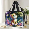 DIY Diamond Painting Portable Travel Makeup Bag Transparent PET Large Capacity Cosmetic Bag Kits