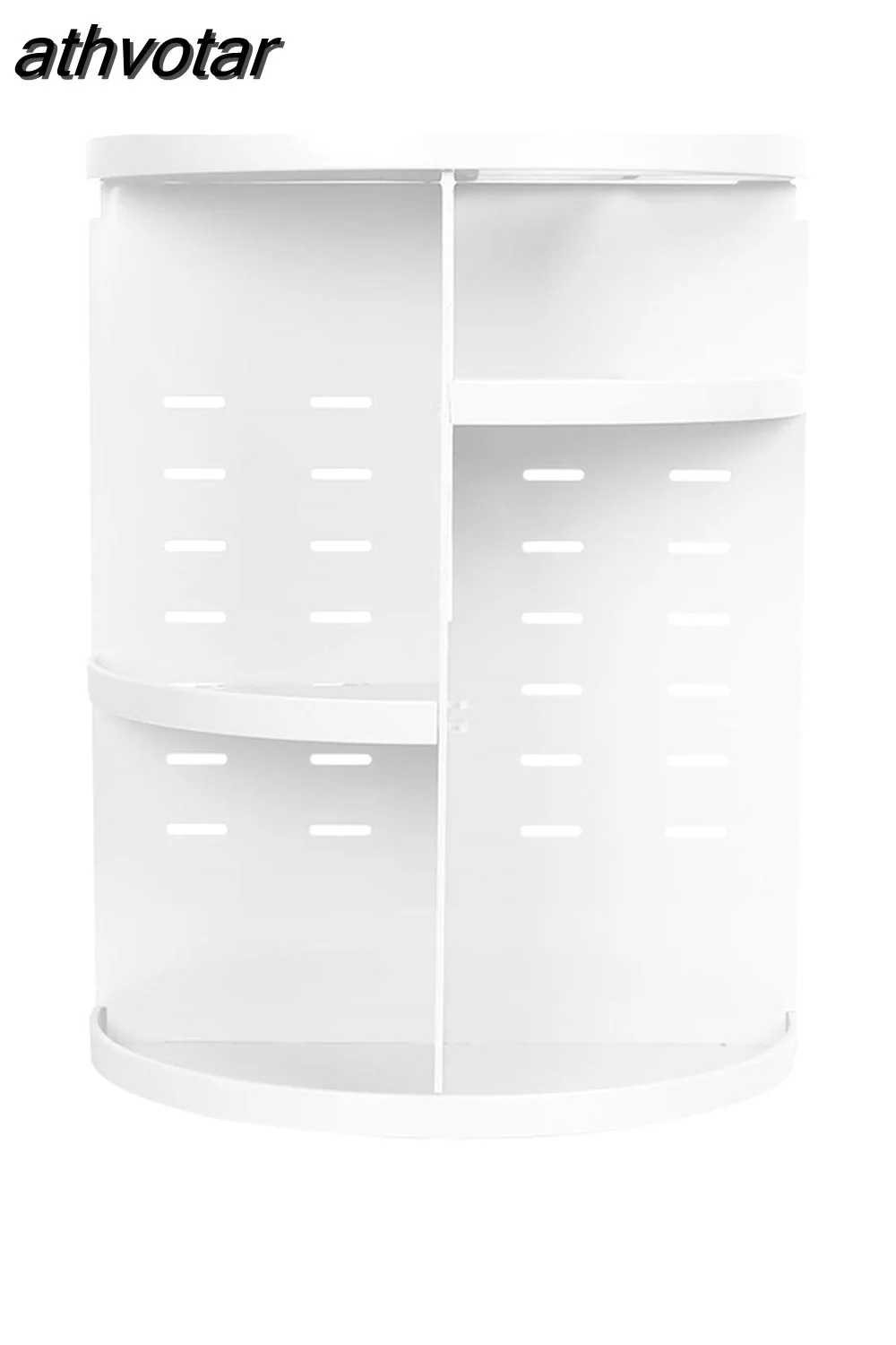 athvotar Degree Rotating Cosmetic Storage Box Make-up Organizer Lipstick Holder Transparent Crystal Display Stand Large Capacity