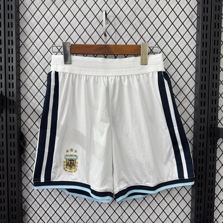 2026-27 Argentina White Shorts Jersey - Player Version