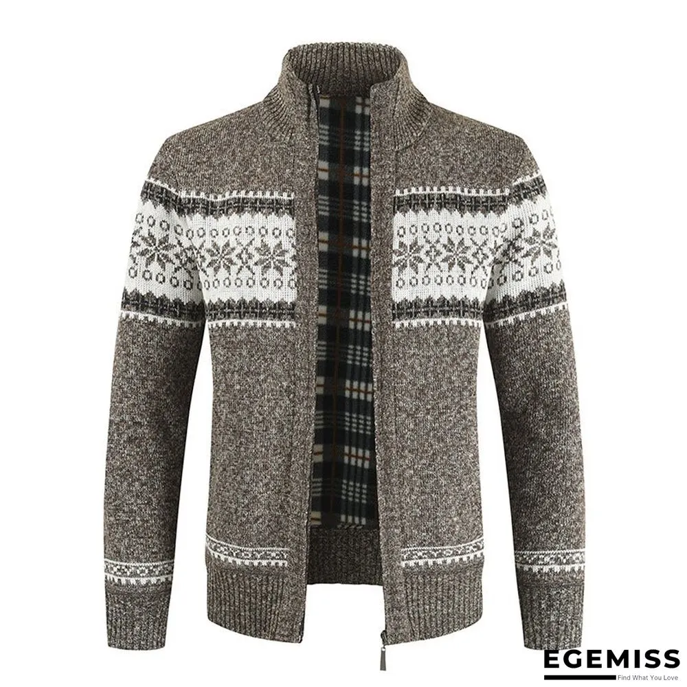 Men's Sweater With Color Matching Collar | EGEMISS