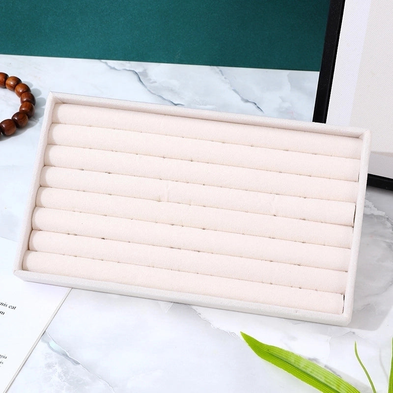 Minimalist Solid Color Velvet Flannel Jewelry Rack