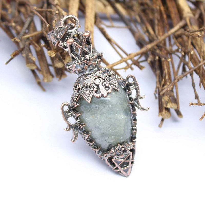 1 Piece Natural Stone Geometric Pendant Jewelry Accessories