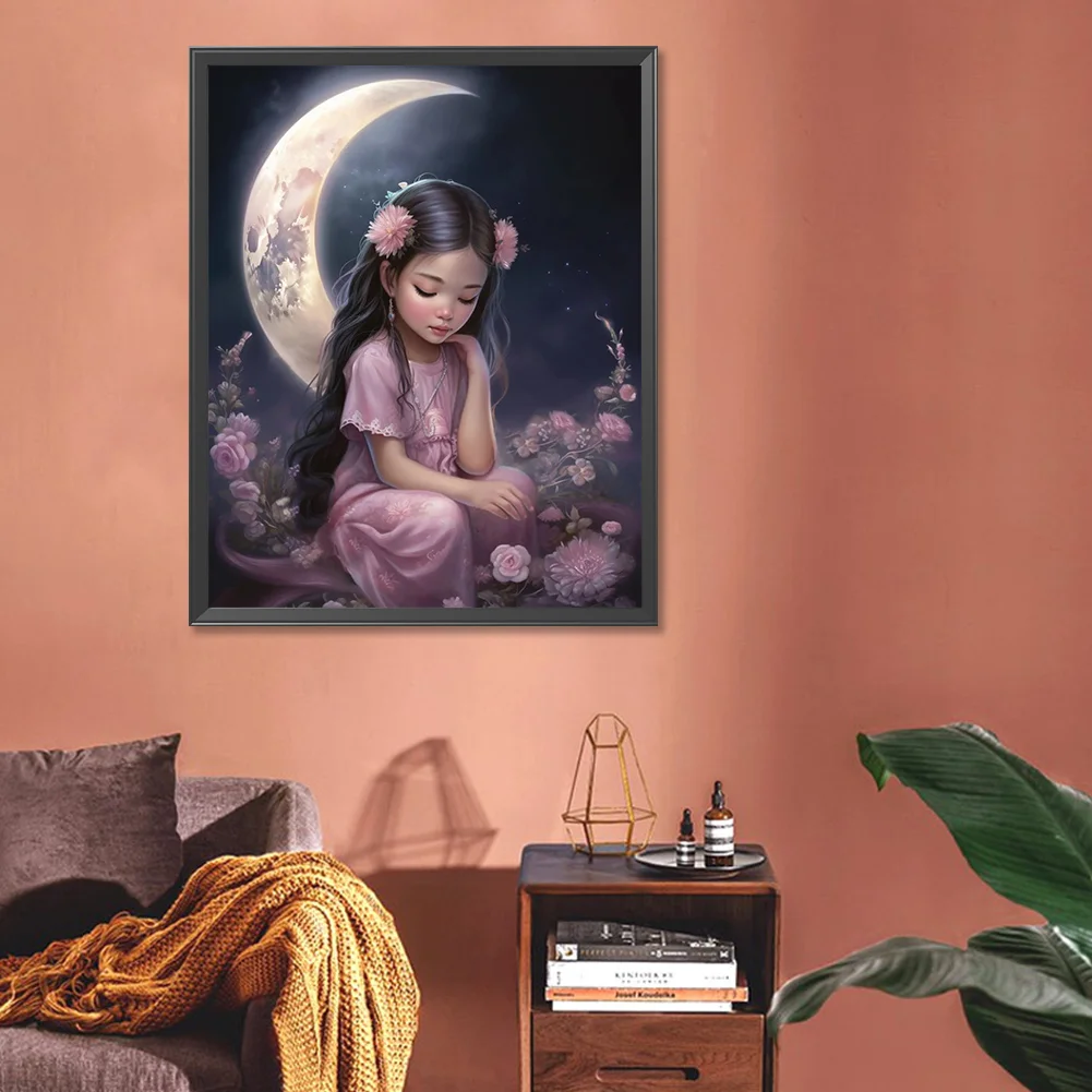 Diamond Painting - Full Round Drill - Girl(Canvas|40*50cm)