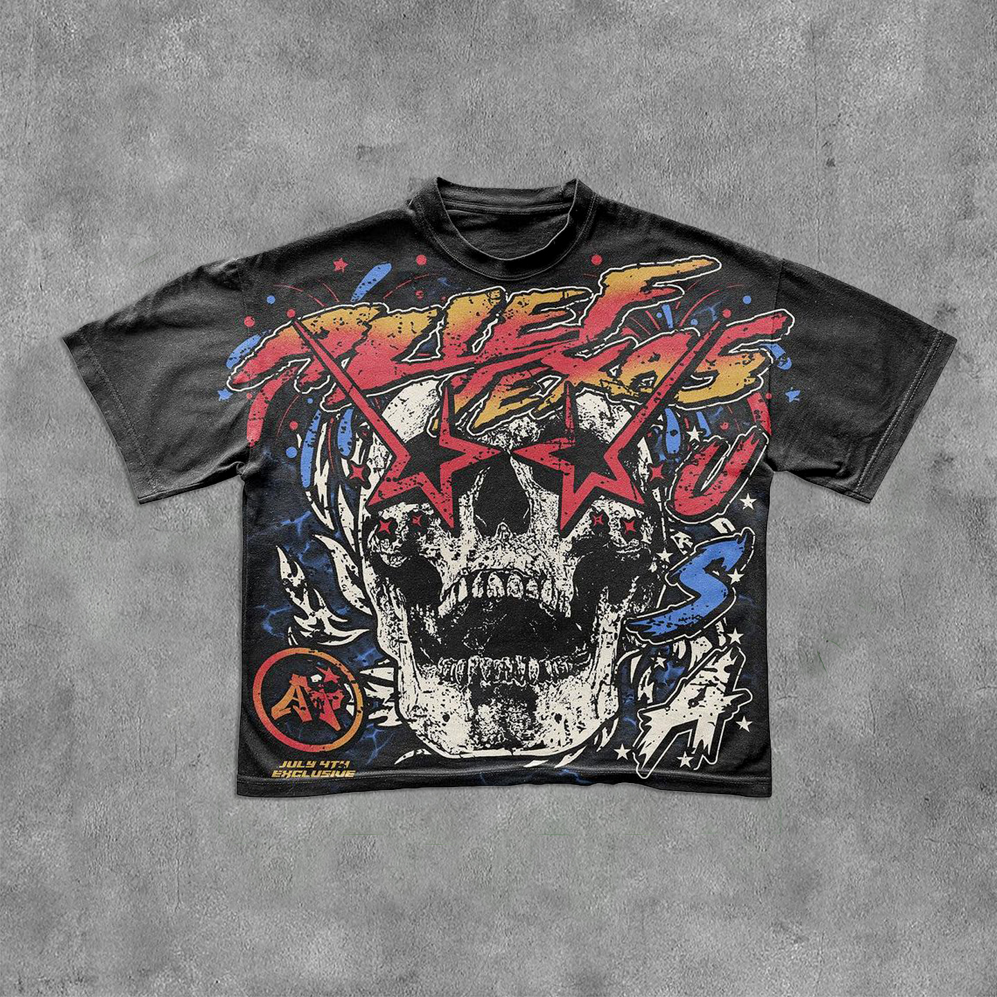 Sopula Hip Pop Alief Skull Tour Graphic Cotton T-Shirt - SOPULA