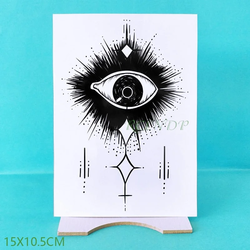 Waterproof Temporary Tattoo Sticker Eye Fake Tatto Flash Tatoo hand foot shoulder back neck tatouage for Girl Men Women femme