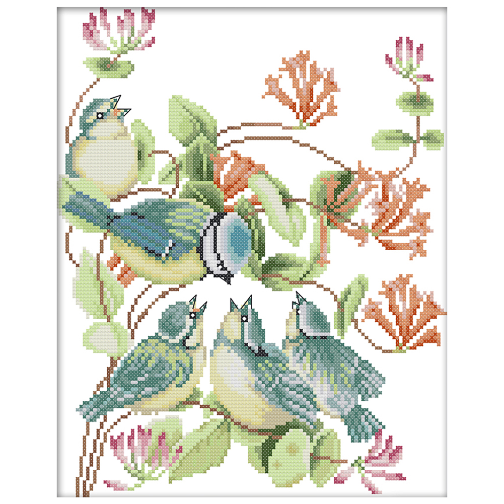 

Feeding - 14CT Stamped Cross Stitch - 33*28CM, 501 Original