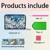 Diamond Painting Flower Card Holder Coin Purse Diamond Art Wallet Pouch for Women