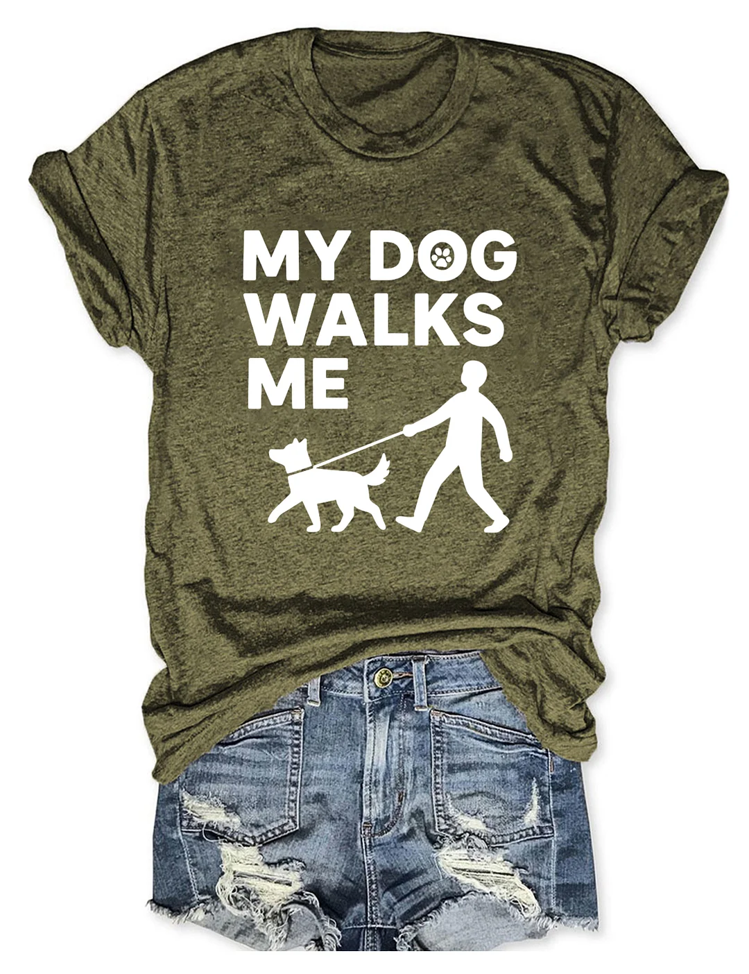 My Dog Walks Me T-shirt