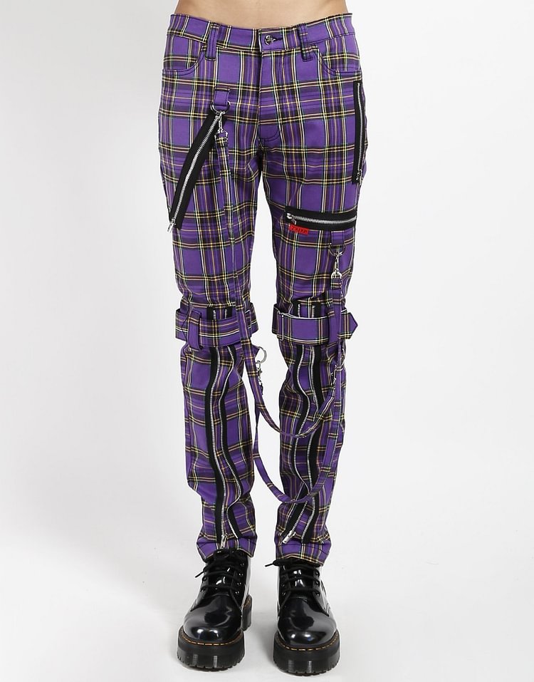 PLAID BONDAGE PANT