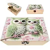 Bo&icirc;te de rangement faite main &agrave; la main pour d&eacute;coration de bureau &agrave; th&egrave;me de peinture en diamant en 5D