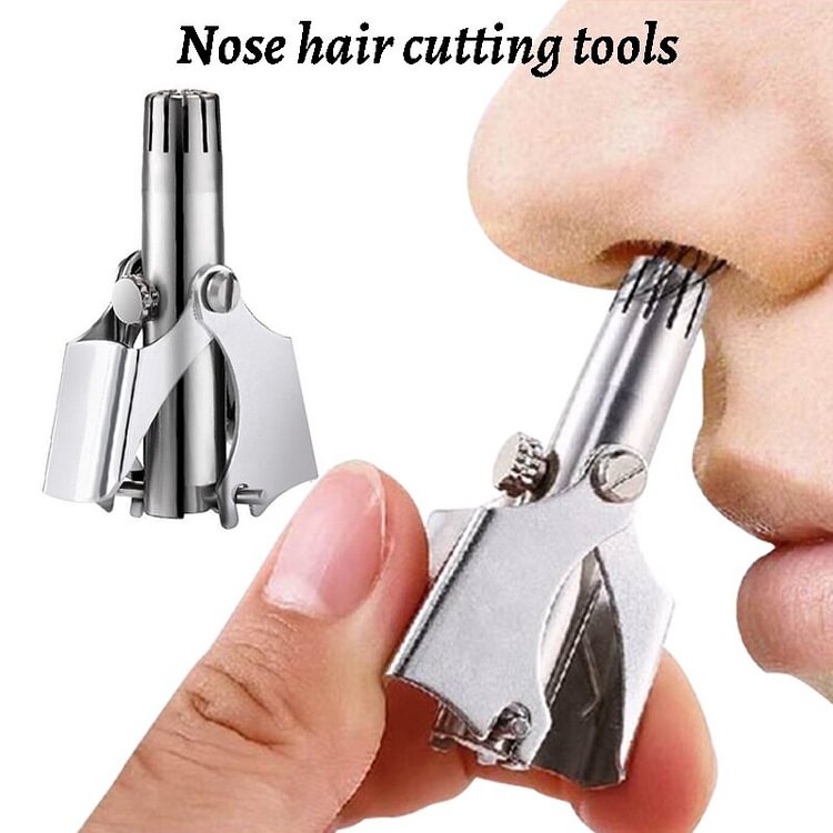Nose Trimmer for Men Stainless Steel Manual Trimmer