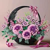(US Only)4pcs Flower Basket - Diamond Painting - Partial Special Shaped Drill (Canvas|30*30cm)