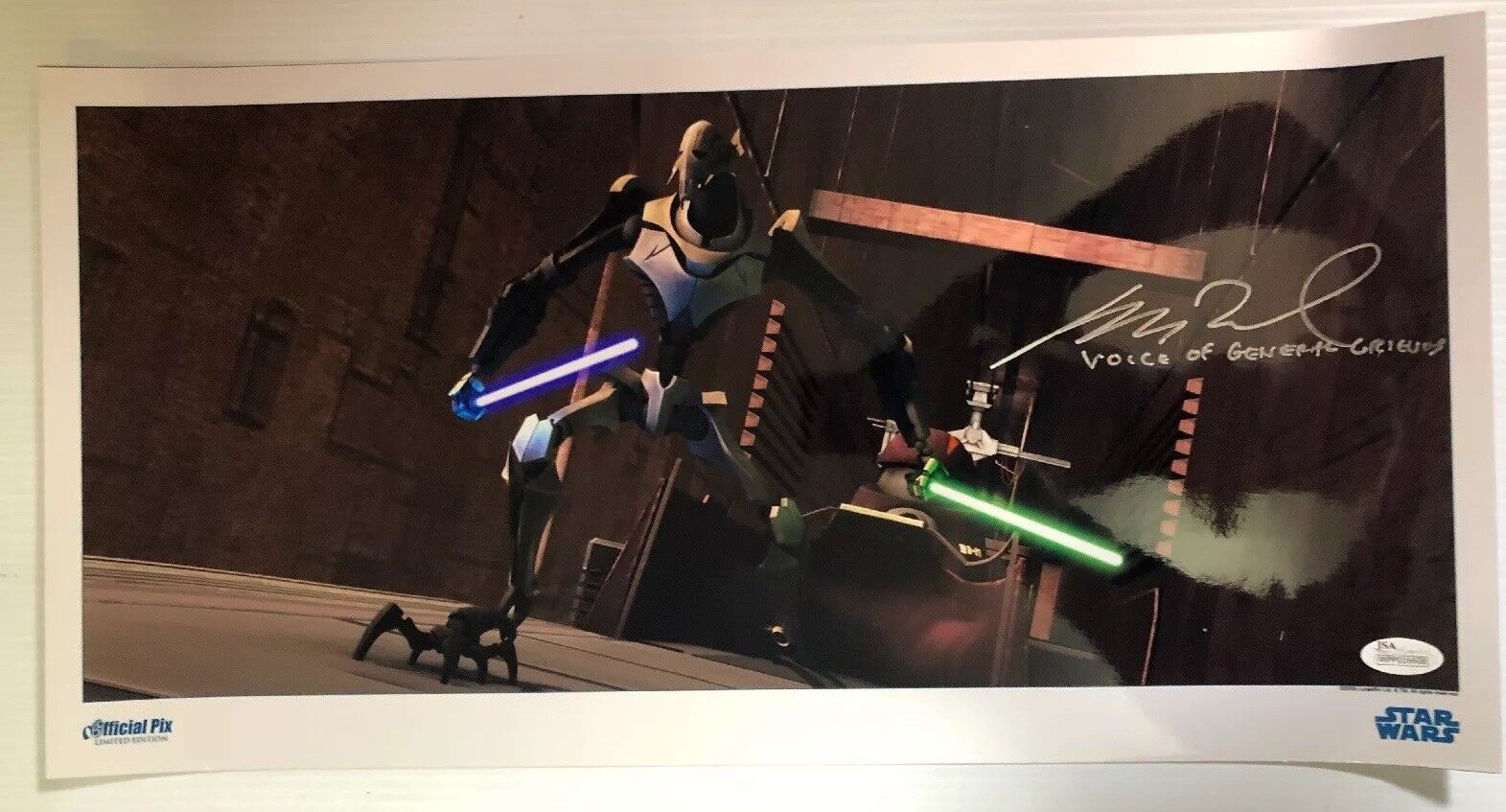 Matthew Wood Signed Autographed 10x20 Photo Poster painting Star Wars General Grievous JSA COA 1