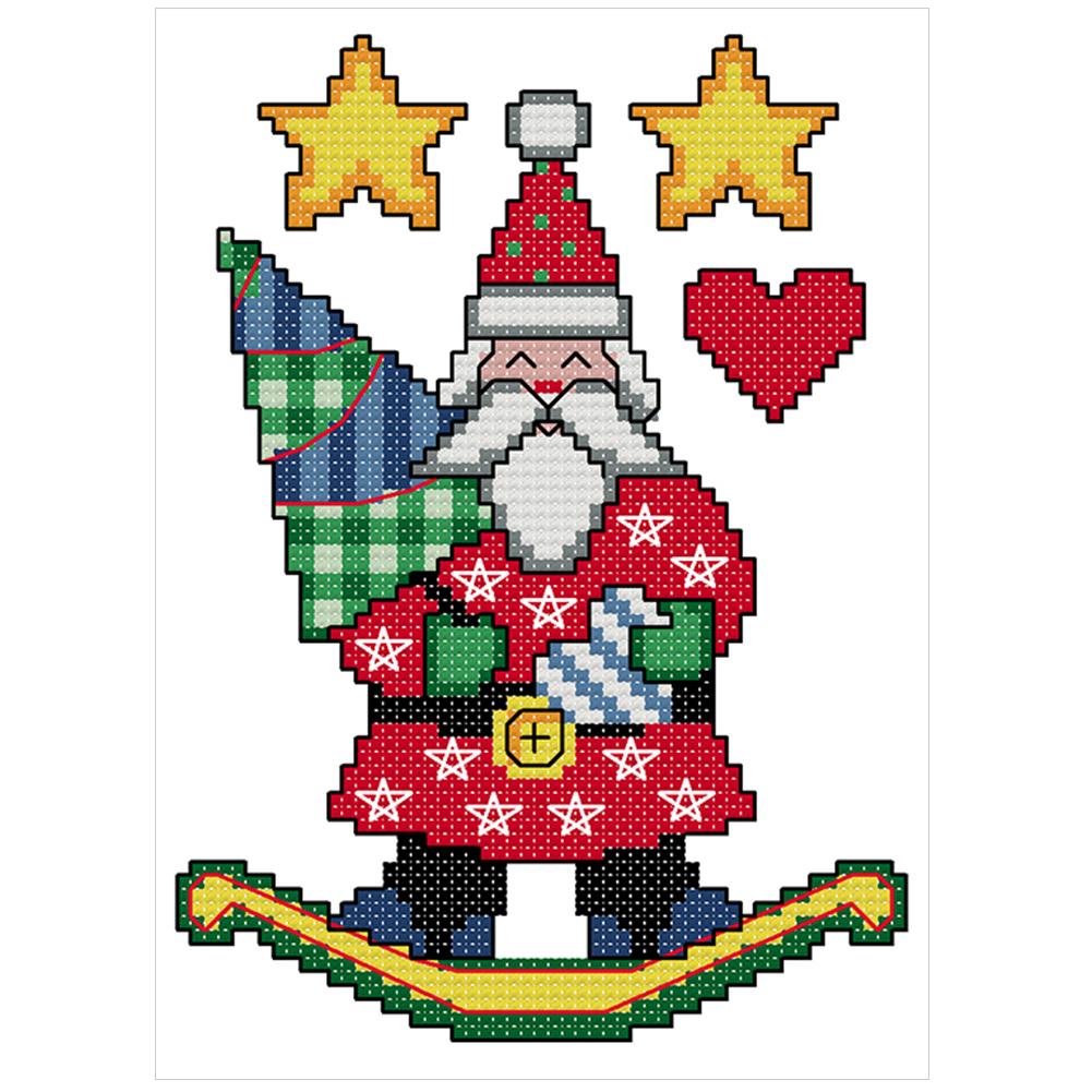 

Santa Claus - 14CT Stamped Cross Stitch - 15*19cm, 501 Original