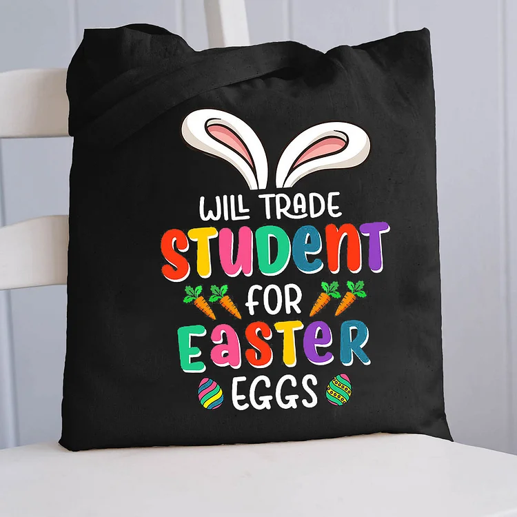 Pupiloves  Will Trade Student For Easter Eggs Tote Bag