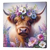 Framed Diamond Painting - Full Round Drill - Cow (25x25cm)