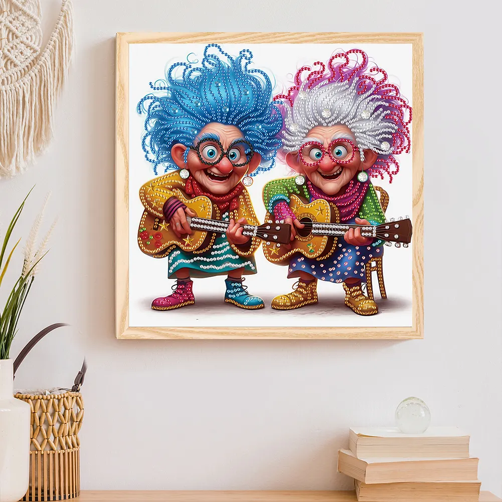 Diamond Painting - Partial Special Shaped Drill - Grandma(Canvas|30*30cm)