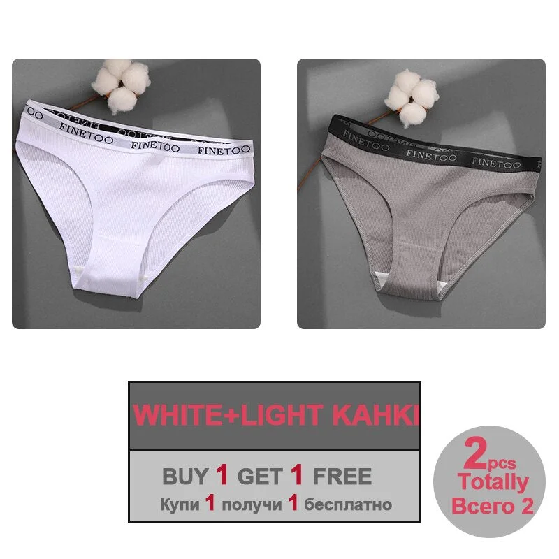 Sexy Cotton Panties for Woman Underwear Soft Letter Belt Women's Underpants Girls Lingerie Briefs Comfort Ladies Intimate M-XL