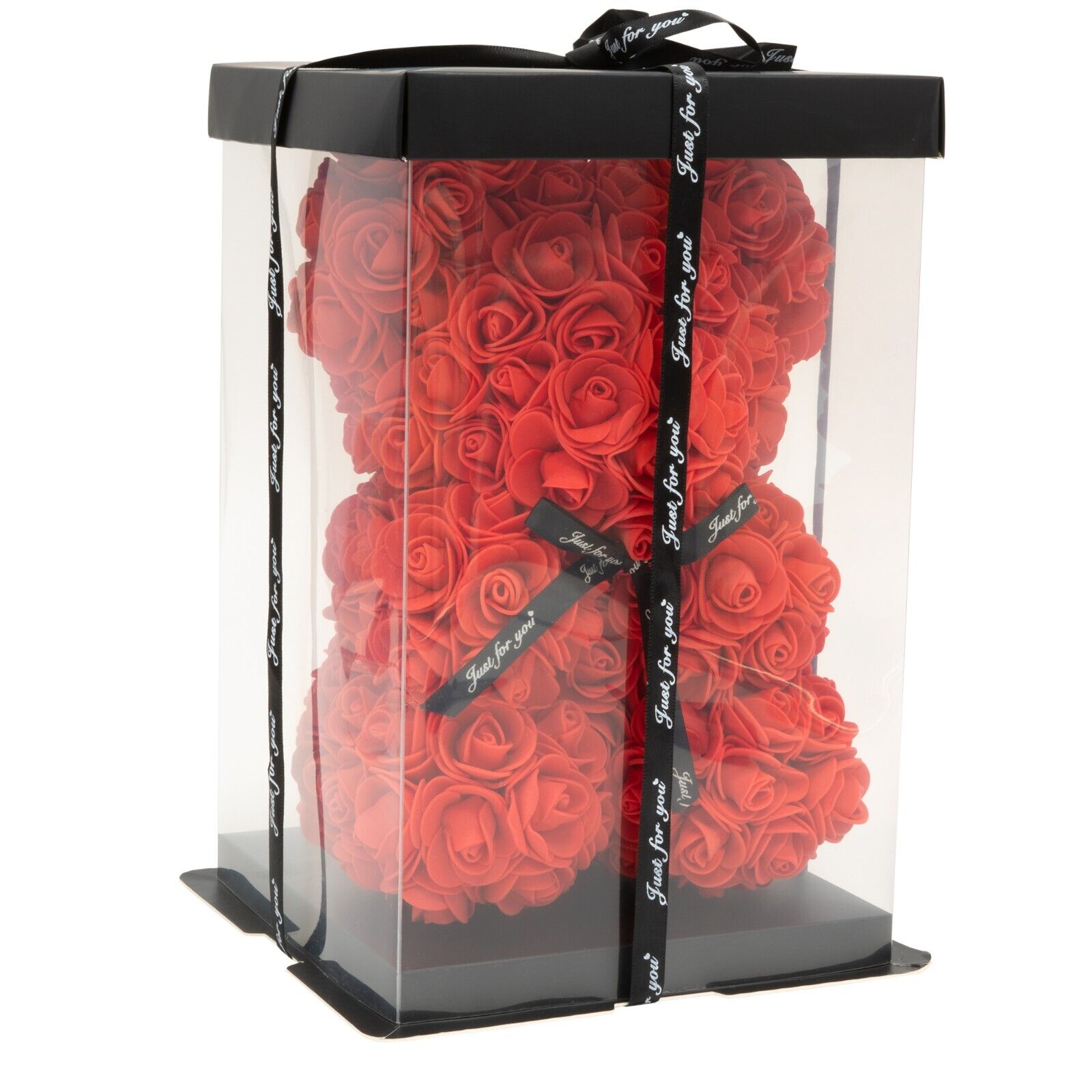 Rose Bear Ornaments Red Bear Valentine's Day Gift for Her