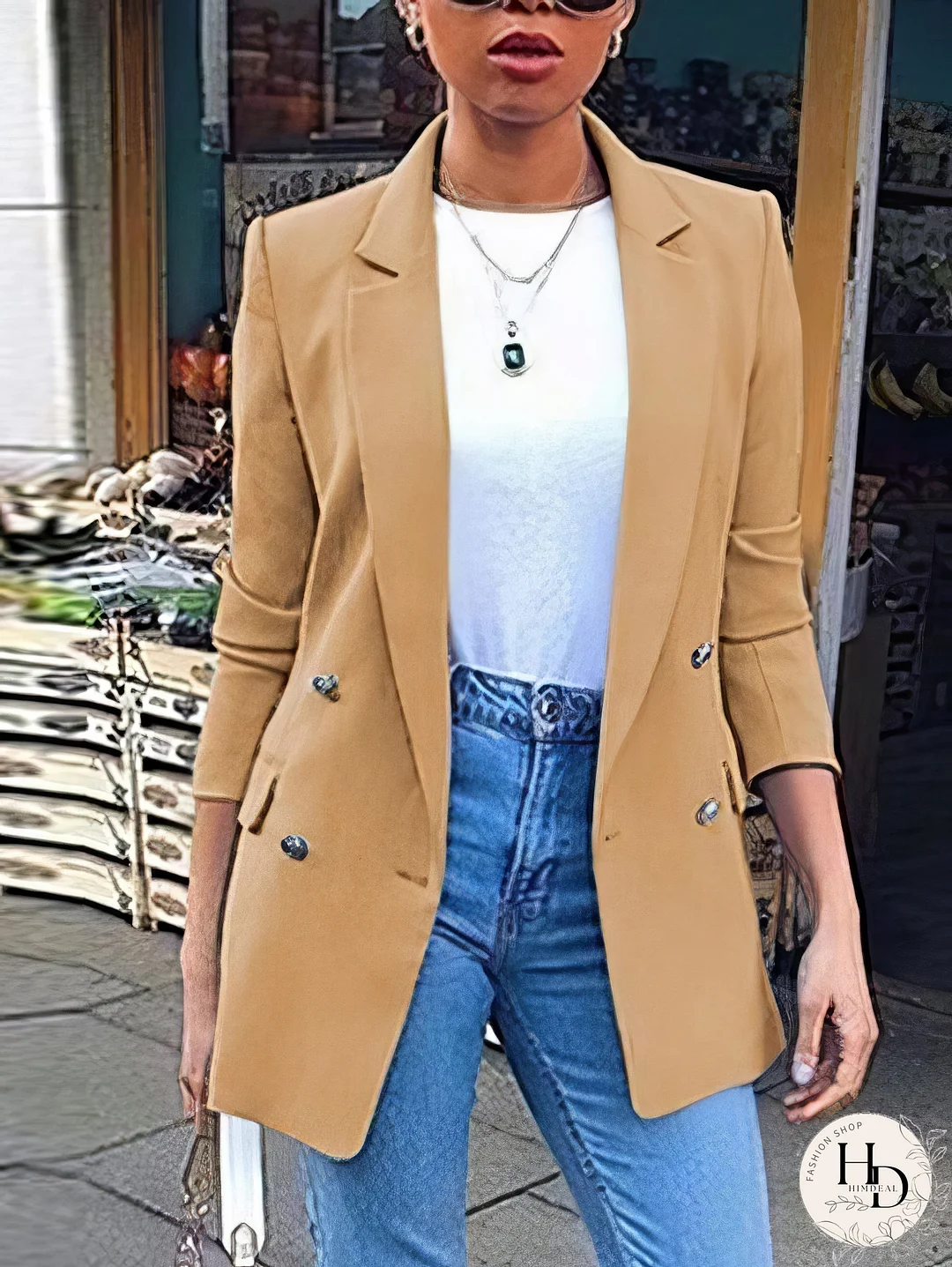 Trendy Women's Long Sleeve Blazer