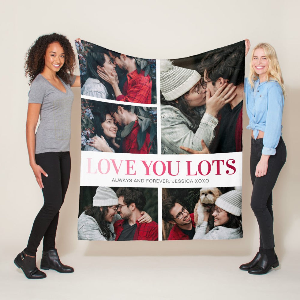 Loveyoufancy Love You Lots 5 Photo Fleece Blanket