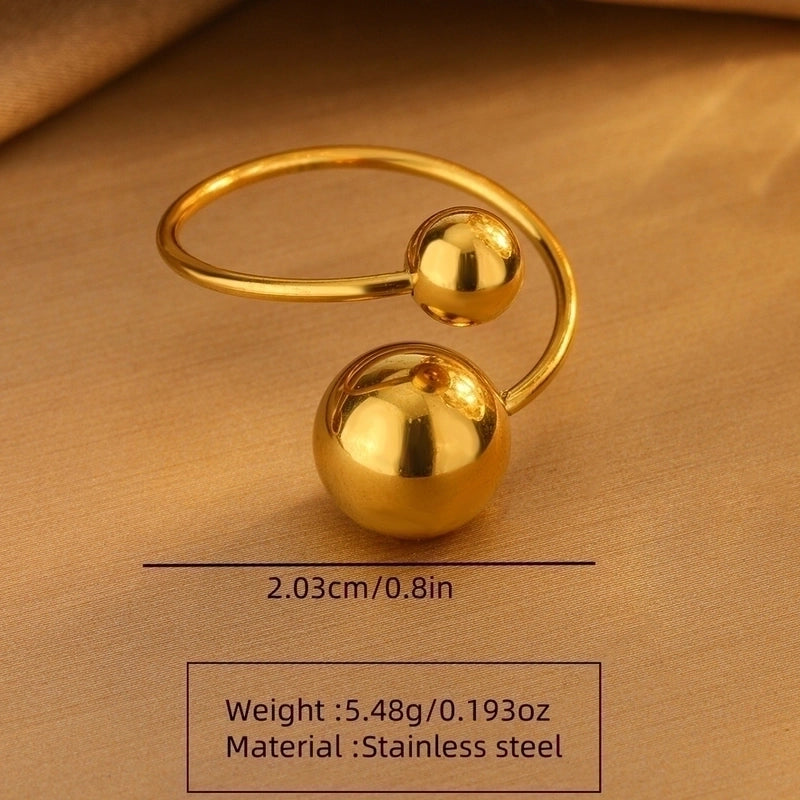 Minimalist Classic Style Streetwear Flower Petal 304 Stainless Steel 18K Gold Plated Flowers Earrings Necklace Jewelry Set