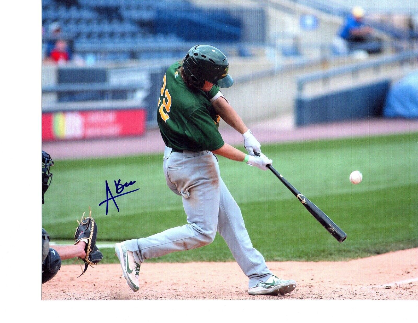 Austin Beck Signed 8x10 Photo Poster painting Autographed Oakland A's Beloit Snappers COA c