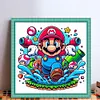 Super Mario-11CT Stamped Cross Stitch 40*40cm/15.75*15.75in tapestrymarket