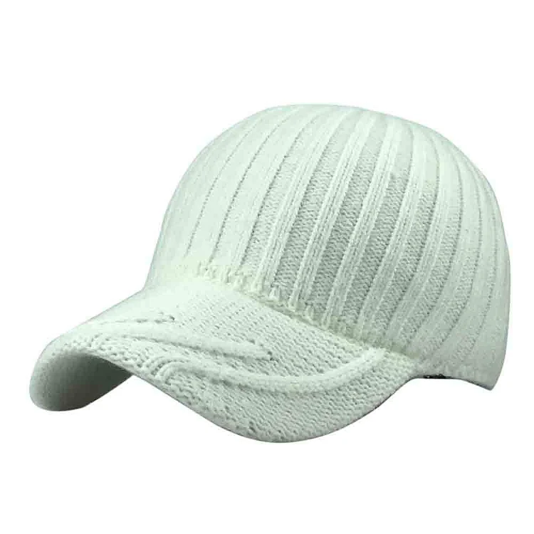 Dropshipping 2023s Knitted Baseball Hat Women Casual Hats Hip Hop Baseball Caps Korean Style Men Winter Hat Female