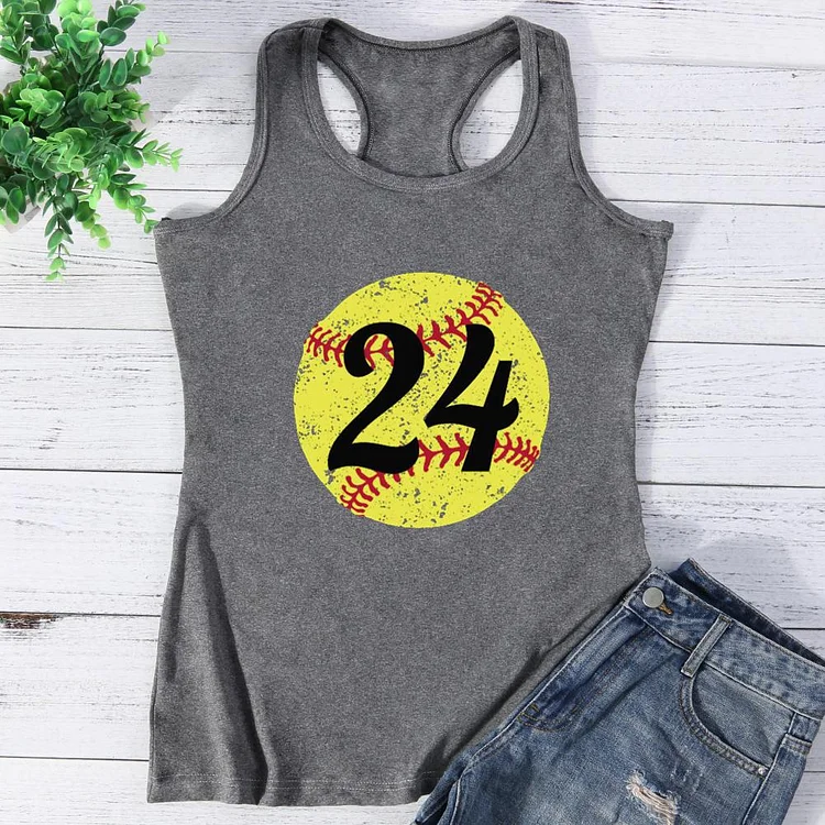 Softball number 24 Vest Top