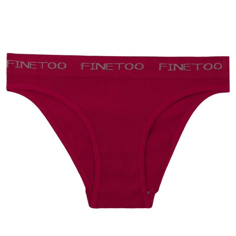 FINETOO Seamless Bra Set Women Deep V Tops Fashion Letter Panties M-XL Ladies Underwear Suit Tube Top Female Briefs Lingerie Set