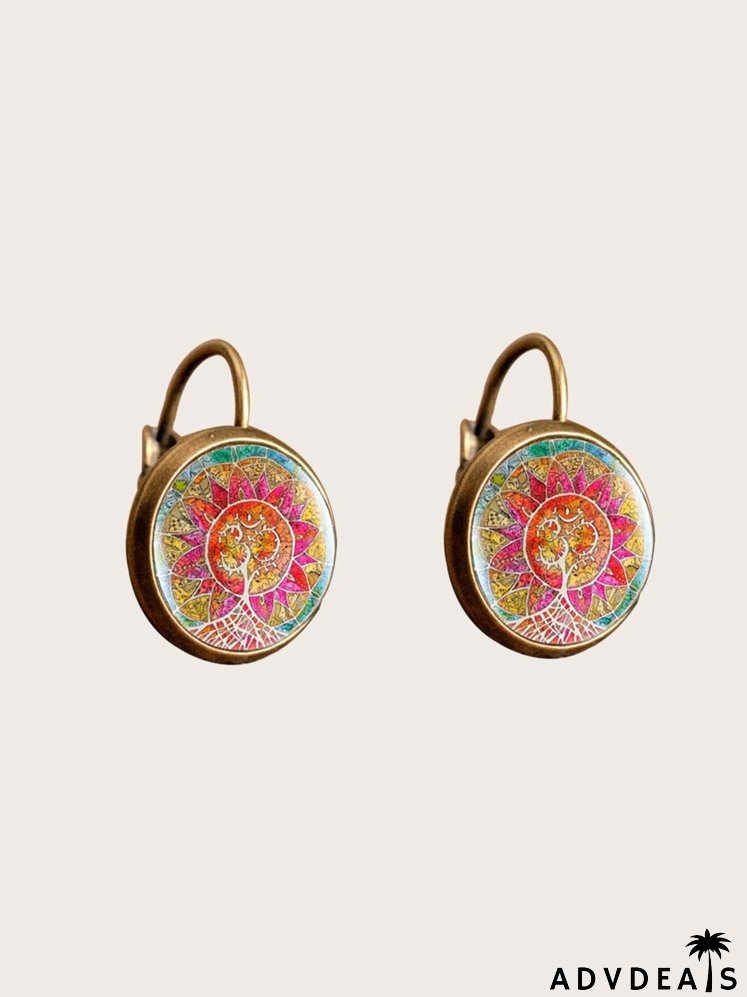 Graphic Print Earrings