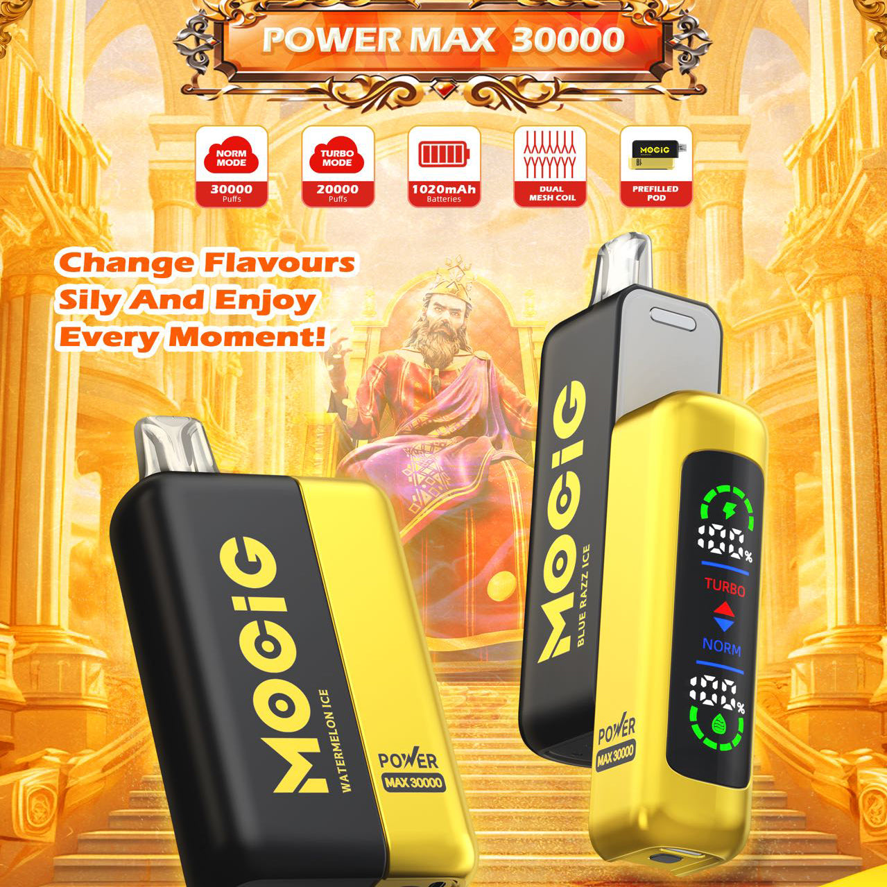 MOCIG POWER MAX 30000 Puffs Pod Device System Wholesale MOCIG CTYVape