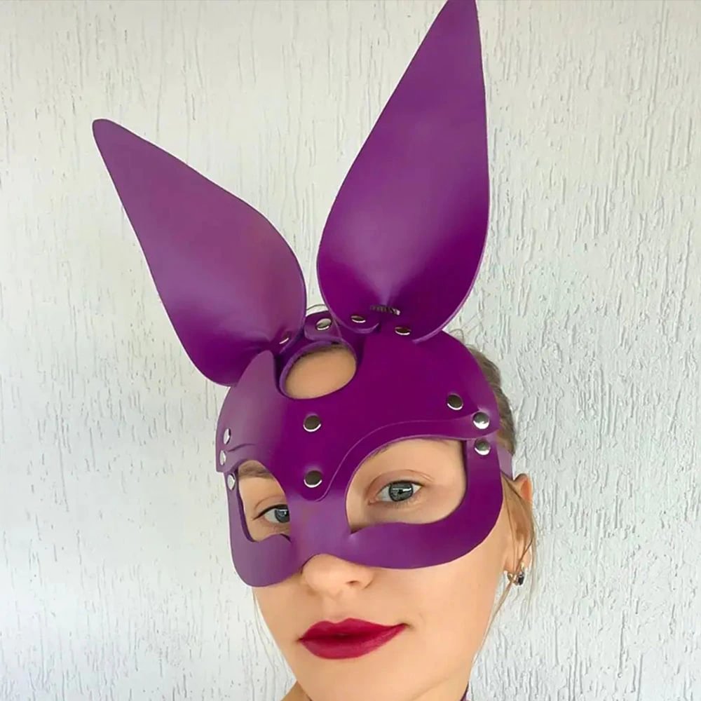 Billionm Fullyoung Halloween Cosplay Woman Face Mask Anime Squid Game PU Leather Cat Masks Festival Rave Adult Masquerade Party Masks