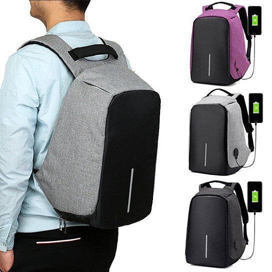 Hugoiio™ Anti Theft Backpack with USB Charger Port