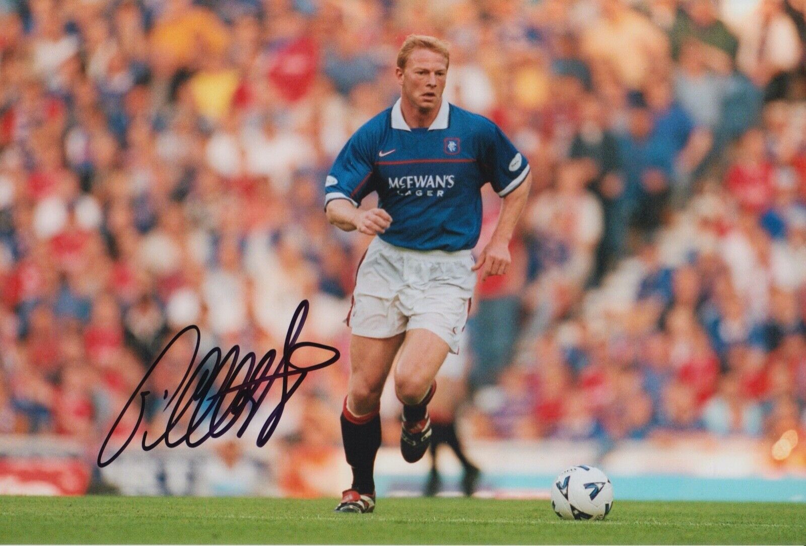 JORG ALBERTZ HAND SIGNED 12X8 Photo Poster painting RANGERS FOOTBALL AUTOGRAPH 3