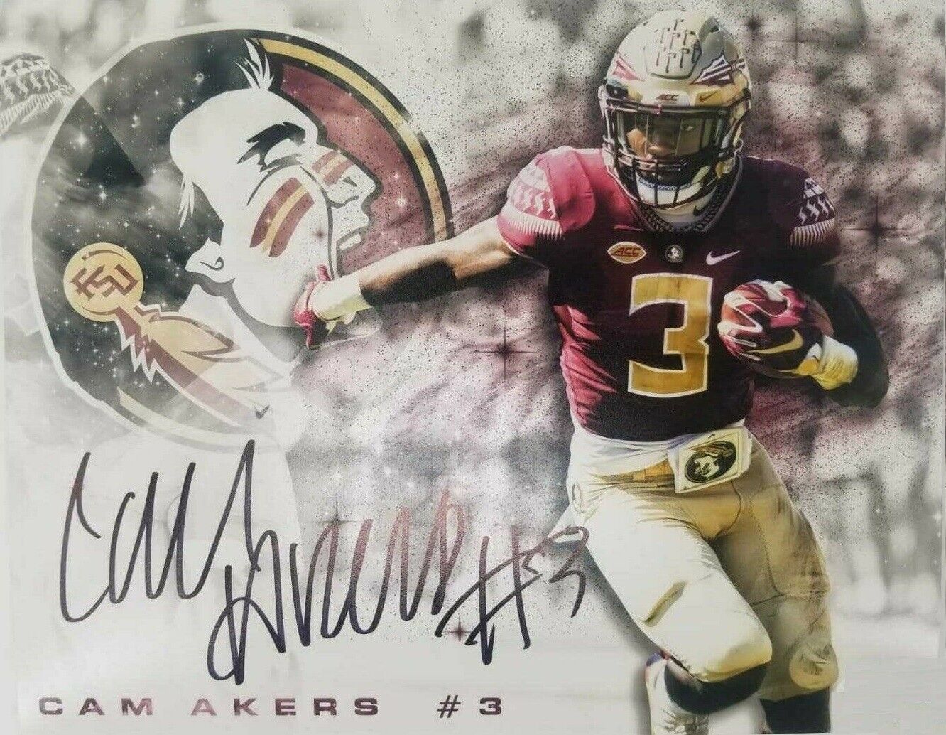 Cam Akers Autographed Signed 8x10 Photo Poster painting ( Rams ) REPRINT