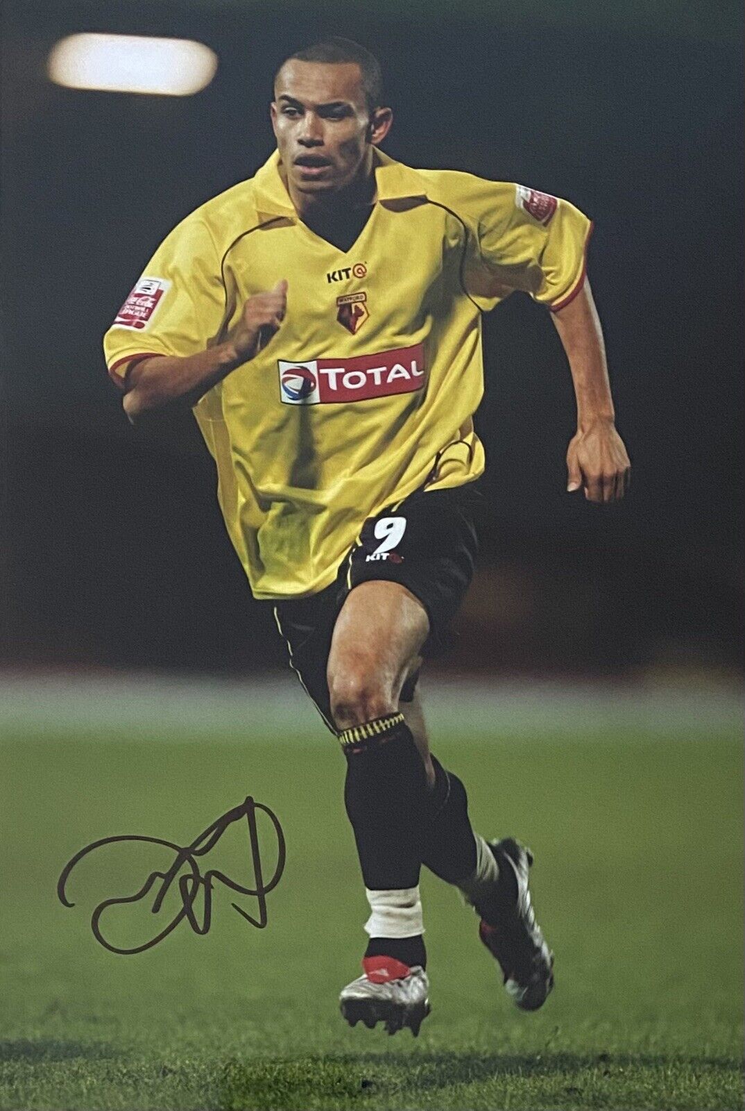 Danny Webber Genuine Hand Signed Watford 12x8 Photo Poster painting