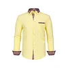 Men's Colorblock Plaid Collar Casual Super Stretch Shirt