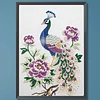 Diamond Painting-DIY Sparkling Special Shaped Pearl Drill Peacocks and Peonies(30x40cm)