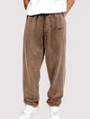 Distressed Cotton Relaxed Men's Lounge Pants