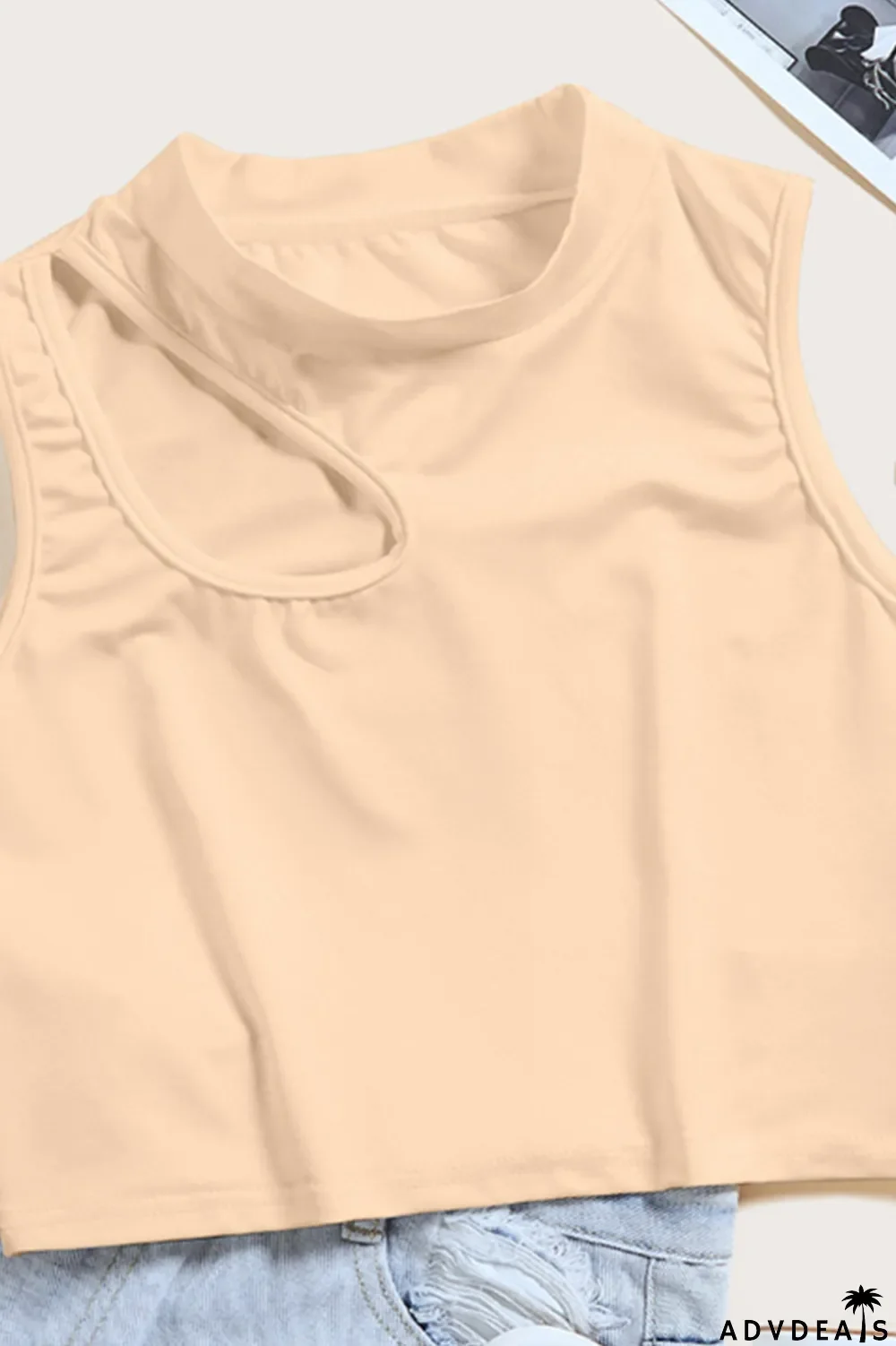 Blue Sexy Solid Patchwork Half A Turtleneck Tops