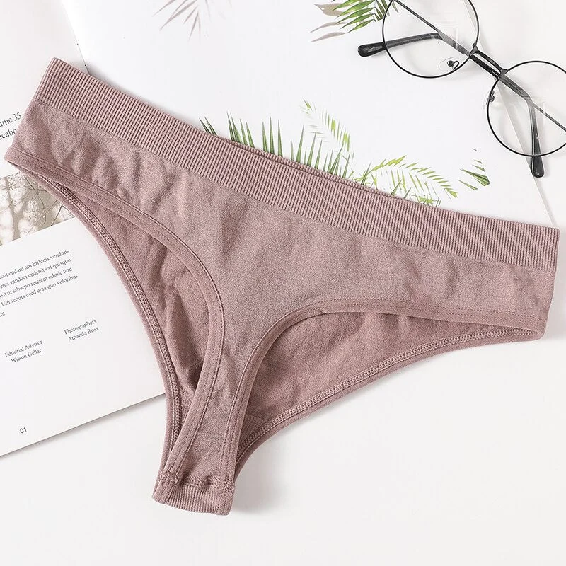 Women Underwear Thongs Sexy Panties G-String Female Underpants Lingerie Seamless Shapewear Sexy Panty High Rise Briefs M-XL