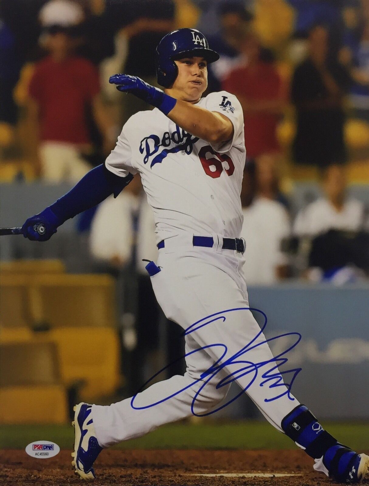 Joc Pederson Signed 11x14 Photo Poster painting PSA AC45560