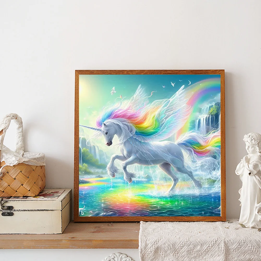 Diamond Painting - Full Round Drill - Unicorn(Canvas|30*30cm)