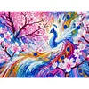 Peacock Pink Tree - Crystal Rhinestone Diamond Painting