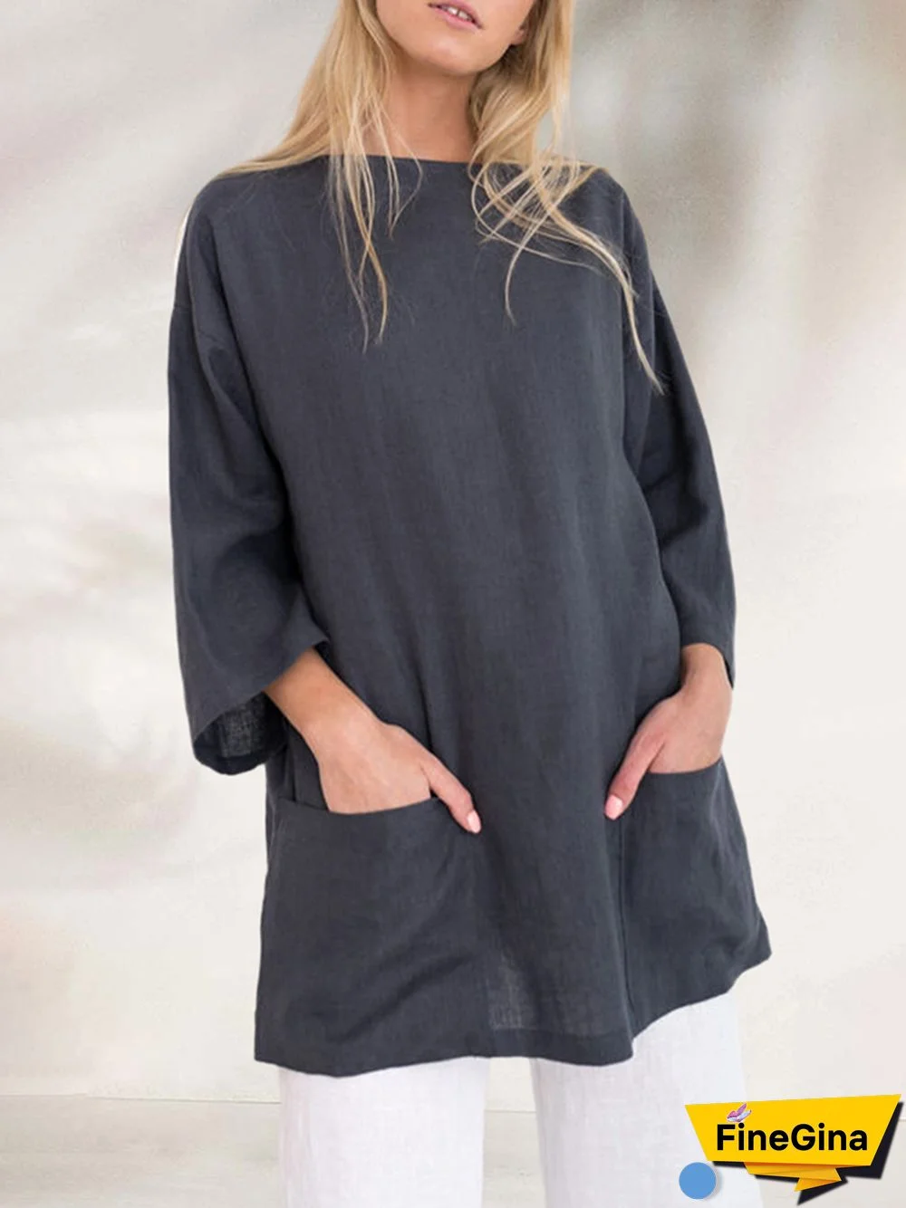 Amara Linen Loose Long Shirt