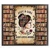 (US Local)Bookshelf Girl-14CT Stamped Cross Stitch Kit(50x45cm)